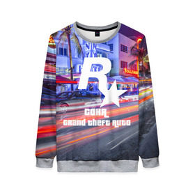 Женский свитшот 3D Соня в стиле GTA: в Ухте, 100% полиэстер с мягким внутренним слоем | круглый вырез горловины, мягкая резинка на манжетах и поясе, свободная посадка по фигуре |