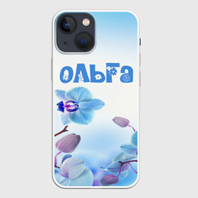 Чехол для iPhone 13 mini с принтом Ольга в Ухте,  |  | flower | name | spring | букет | весна | имена | имя | ольга | природа | узор | цветочный | цветы