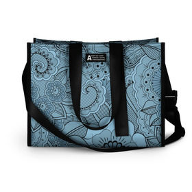 Сумка-шоппер 3D с принтом Paisley в Ухте, 100% полиэстер | застегивается на металлическую кнопку; внутренний карман застегивается на молнию. Стенки укреплены специальным мягким материалом, чтобы защитить содержимое от несильных ударов
 | абстракция | узор | цветные | яркие
