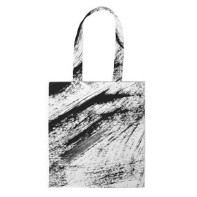 Сумка 3D повседневная с принтом gray&black colors в Ухте, 100% полиэстер | Плотность: 200 г/м2; Размер: 34×35 см; Высота лямок: 30 см | abstraction | watercolor | абстракция красок | акварель | брызги красок | живопись | краска | потертость красок | размытые краски | текстуры | черно белый | яркие | яркие краски