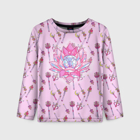 Детский лонгслив 3D с принтом Sailor Moon Heart в Ухте, 100% полиэстер | длинные рукава, круглый вырез горловины, полуприлегающий силуэт
 | banny | seilor moon | usagi | банни | сейлор мун | усаги