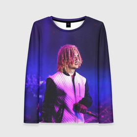Женский лонгслив 3D с принтом Lil Pump - 102 в Ухте, 100% полиэстер | длинные рукава, круглый вырез горловины, полуприлегающий силуэт | eskeetit | esskeetit | lil pump | pamp | pump | лил памп | маленький насос | насос | памп | эшкере | эшкереее | эщкэрэ
