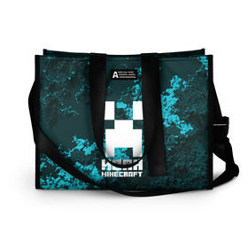 Сумка-шоппер 3D Иван в стиле Minecraft: в Ухте, 100% полиэстер | застегивается на металлическую кнопку; внутренний карман застегивается на молнию. Стенки укреплены специальным мягким материалом, чтобы защитить содержимое от несильных ударов
 | ваня | крипер | майнкрафт