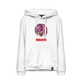 Мужская толстовка хлопок с принтом Lil Pump в Ухте, френч-терри, мягкий теплый начес внутри (100% хлопок) | карман-кенгуру, эластичные манжеты и нижняя кромка, капюшон с подкладом и шнурком | face | gang | lil | pump | rap | качер | лил | маленький | насос | памп | репер | рэпер | рэппер | с дредами