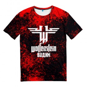 Мужская футболка 3D Вадим в стиле Wolfenstein: в Ухте, 100% полиэфир | прямой крой, круглый вырез горловины, длина до линии бедер |