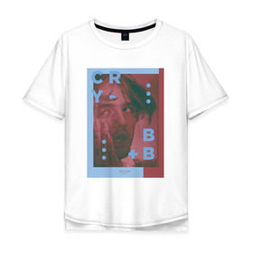 Мужская футболка хлопок Oversize с принтом Cry baby в Ухте, 100% хлопок | свободный крой, круглый ворот, “спинка” длиннее передней части | awful things | gustav hr | lil peep | густав ор | клауд | клауд рэп | лил | певец | пип | пост эмо | реп | репер | рэп | рэпер | трэп | хип | хип хоп | хипхоп | хоп | эмо | эмо трэп