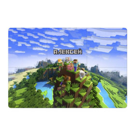 Магнитный плакат 3Х2 с принтом Алексей - Minecraft в Ухте, Полимерный материал с магнитным слоем | 6 деталей размером 9*9 см | minecraft | алексей | алеша | алешка | добывать | игра | игрушка | имя | компьютерная | кубики | леха | леша | майкрафт | майн крафт | майнкрафт | пиксели | пиксель | ремесло | с именем | шахта