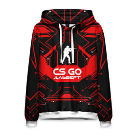 Мужская толстовка 3D с принтом Counter Strike-Альберт в Ухте, 100% полиэстер | двухслойный капюшон со шнурком для регулировки, мягкие манжеты на рукавах и по низу толстовки, спереди карман-кенгуру с мягким внутренним слоем. | Тематика изображения на принте: 