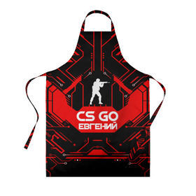 Фартук 3D с принтом Counter Strike-Евгений в Ухте, 100% полиэстер | общий размер — 65 х 85 см, ширина нагрудника — 26 см, горловина — 53 см, длина завязок — 54 см, общий обхват в поясе — 173 см. Принт на завязках и на горловине наносится с двух сторон, на основной части фартука — только с внешней стороны | awp | counter strike | cs go | game | name | skin | авп | евгений | женя | игры | имена | имя | линии | монстр | оружие | скин | текстуры