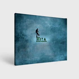 Холст прямоугольный с принтом Рита в стиле Доктор Хаус в Ухте, 100% ПВХ |  | 