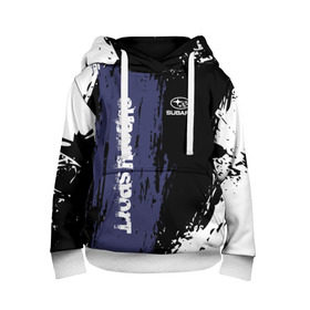 Детская толстовка 3D с принтом SUBARU SPORT в Ухте, 100% полиэстер | двухслойный капюшон со шнурком для регулировки, мягкие манжеты на рукавах и по низу толстовки, спереди карман-кенгуру с мягким внутренним слоем | auto | sport | subaru | авто | автомобиль | автомобильные | бренд | марка | машины | спорт | субару