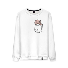 Мужской свитшот хлопок с принтом Pig Sins pocket в Ухте, 100% хлопок |  | Тематика изображения на принте: anime | nanatsu no taizai | seven deadly sins | аниме