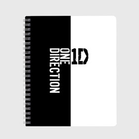 Тетрадь с принтом One direction в Ухте, 100% бумага | 48 листов, плотность листов — 60 г/м2, плотность картонной обложки — 250 г/м2. Листы скреплены сбоку удобной пружинной спиралью. Уголки страниц и обложки скругленные. Цвет линий — светло-серый
 | 1 direction | one direction | ван | дирекшен | дирекшн