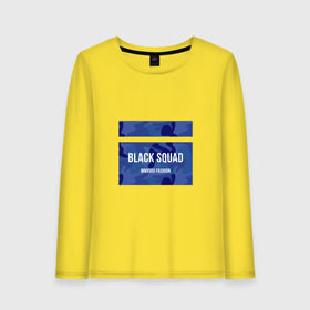 Женский лонгслив хлопок с принтом Black Squad в Ухте, 100% хлопок |  | black | black squad | fashion | блек | мода | сквад | черный