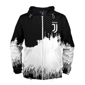 Мужская ветровка 3D с принтом Juventus Original в Ухте, 100% полиэстер | подол и капюшон оформлены резинкой с фиксаторами, два кармана без застежек по бокам, один потайной карман на груди | football | soccer | ювентус