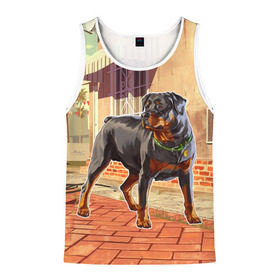 Мужская майка 3D с принтом GTA V - Чоп в Ухте, 100% полиэстер | круглая горловина, приталенный силуэт, длина до линии бедра. Пройма и горловина окантованы тонкой бейкой | Тематика изображения на принте: grand theft auto | gta | gta 5 | san andreas | v | гта