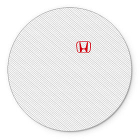 Коврик для мышки круглый HONDA SPORT  : в Ухте, резина и полиэстер | круглая форма, изображение наносится на всю лицевую часть | марка | машины | хонда