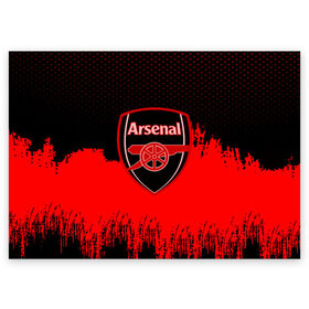 Поздравительная открытка с принтом FC Arsenal Original uniform в Ухте, 100% бумага | плотность бумаги 280 г/м2, матовая, на обратной стороне линовка и место для марки
 | football | soccer | арсенал