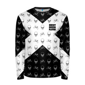 Мужской лонгслив 3D с принтом Best Russian Player в Ухте, 100% полиэстер | длинные рукава, круглый вырез горловины, полуприлегающий силуэт | best | game | gamepad | gamer | joystick | player | skull | джойстик | игра | игрок | консоль | лучший | приставка | русский | череп