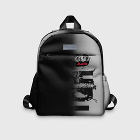 Детский рюкзак 3D с принтом AUDI SPORT в Ухте, 100% полиэстер | лямки с регулируемой длиной, сверху петелька, чтобы рюкзак можно было повесить на вешалку. Основное отделение закрывается на молнию, как и внешний карман. Внутри дополнительный карман. По бокам два дополнительных кармашка | audi | ауди | марка | машины