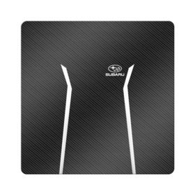 Магнит виниловый Квадрат с принтом SUBARU SPORT в Ухте, полимерный материал с магнитным слоем | размер 9*9 см, закругленные углы | subaru | марка | машины | субару