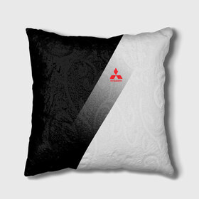 Подушка 3D с принтом MITSUBISHI ELITE в Ухте, наволочка – 100% полиэстер, наполнитель – холлофайбер (легкий наполнитель, не вызывает аллергию). | состоит из подушки и наволочки. Наволочка на молнии, легко снимается для стирки |  машина | марка | митсубиси