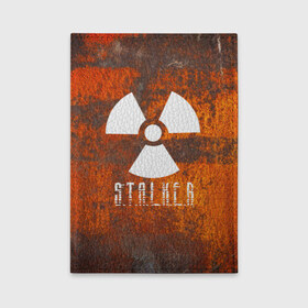 Обложка для автодокументов с принтом S.T.A.L.K.E.R в Ухте, натуральная кожа |  размер 19,9*13 см; внутри 4 больших “конверта” для документов и один маленький отдел — туда идеально встанут права | 35mm | s.t.a.l.k.e.r. | snork | stalker | арт | игра | мутант | пейзаж | припять | снорк | сталкер | трактор | чернобыль
