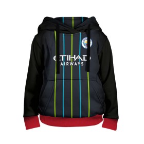 Детская толстовка 3D с принтом Man City Форма Гостевая 18/19 в Ухте, 100% полиэстер | двухслойный капюшон со шнурком для регулировки, мягкие манжеты на рукавах и по низу толстовки, спереди карман-кенгуру с мягким внутренним слоем | 2019 | aguero | city | de bruyne | kevin | kit | kun | manchester | sergio | горожане | де брюйне | кан | кевин | манчестер | новая | серхио | сити | форма | футбольная