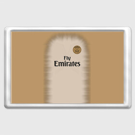 Магнит 45*70 с принтом PSG Форма Новая Away 18/19 в Ухте, Пластик | Размер: 78*52 мм; Размер печати: 70*45 | Тематика изображения на принте: 2019 | fcb | paris saint germain | psg | псж | форма | футбольная