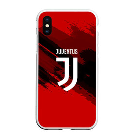 Чехол для iPhone XS Max матовый JUVENTUS SPORT RED: в Ухте, Силикон | Область печати: задняя сторона чехла, без боковых панелей | football | soccer | ювентус