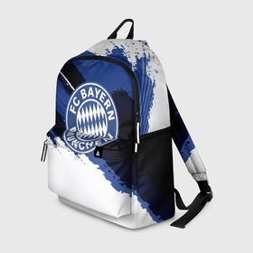 Рюкзак 3D с принтом BAYERN MUNCHEN SPORT STYLE в Ухте, 100% полиэстер | лямки с регулируемой длиной, сверху петелька, чтобы рюкзак можно было повесить на вешалку. Основное отделение закрывается на молнию, как и внешний карман. Внутри два дополнительных кармана, один из которых закрывается на молнию. По бокам два дополнительных кармашка | football | soccer | байерн