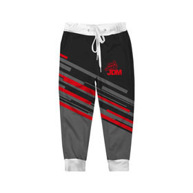 Детские брюки 3D с принтом JDM SPORT в Ухте, 100% полиэстер | манжеты по низу, эластичный пояс регулируется шнурком, по бокам два кармана без застежек, внутренняя часть кармана из мелкой сетки | jdm | racing | машины | тюнинг