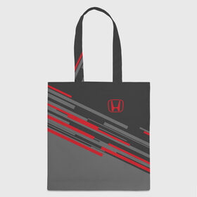 Сумка 3D повседневная с принтом HONDA SPORT в Ухте, 100% полиэстер | Плотность: 200 г/м2; Размер: 34×35 см; Высота лямок: 30 см | honda | автомобиль | марка | машины | хонда