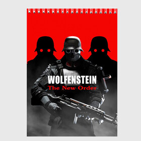 Скетчбук с принтом Wolfenstein The New Order в Ухте, 100% бумага
 | 48 листов, плотность листов — 100 г/м2, плотность картонной обложки — 250 г/м2. Листы скреплены сверху удобной пружинной спиралью | game | вильгельм череп штрассе | вольфенштайн: новый порядок | игра | игрок | молот евы | оружие | уильям бласковиц | шутер