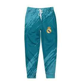 Мужские брюки 3D с принтом Real Madrid 2018 Original в Ухте, 100% полиэстер | манжеты по низу, эластичный пояс регулируется шнурком, по бокам два кармана без застежек, внутренняя часть кармана из мелкой сетки | Тематика изображения на принте: emirates | fc | real madrid | абстракция | реал мадрид | футбольный клуб | эмблема