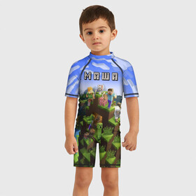 Детский купальный костюм 3D Маша - Minecraft: в Ухте, Полиэстер 85%, Спандекс 15% | застежка на молнии на спине | minecraft | добывать | игра | игрушка | имя | компьютерная | кубики | майкрафт | майн крафт | майнкрафт | мария | маша | машенька | машка | мери | мэри | пиксели | пиксель | ремесло | с именем | шахта