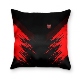 Подушка 3D с принтом ARSENAL 2018 SPORT в Ухте, наволочка – 100% полиэстер, наполнитель – холлофайбер (легкий наполнитель, не вызывает аллергию). | состоит из подушки и наволочки. Наволочка на молнии, легко снимается для стирки | Тематика изображения на принте: football | soccer | арсенал