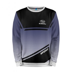 Мужской свитшот 3D с принтом SUBARU SPORT в Ухте, 100% полиэстер с мягким внутренним слоем | круглый вырез горловины, мягкая резинка на манжетах и поясе, свободная посадка по фигуре | subaru | марка | машины | субару