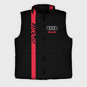 Мужской жилет утепленный 3D с принтом AUDI SPORT в Ухте,  |  | audi | auto | sport | авто | автомобиль | автомобильные | ауди | бренд | марка | машины | спорт