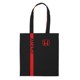 Сумка 3D повседневная с принтом HONDA SPORT в Ухте, 100% полиэстер | Плотность: 200 г/м2; Размер: 34×35 см; Высота лямок: 30 см | honda | марка | машины | хонда