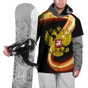 Накидка на куртку 3D с принтом Герб РФ collection line в Ухте, 100% полиэстер |  | abstraction | grunge | russia | sport | абстракция | герб | краска | русский | символика рф | спорт | спортивный | триколор | униформа | форма | я русский