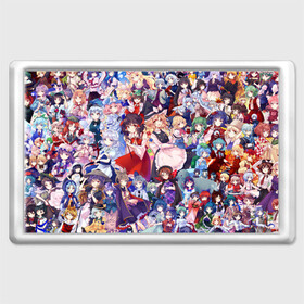 Магнит 45*70 с принтом Touhou в Ухте, Пластик | Размер: 78*52 мм; Размер печати: 70*45 | Тематика изображения на принте: anime | touhou | аниме | сон в летний день | сон летним днём
