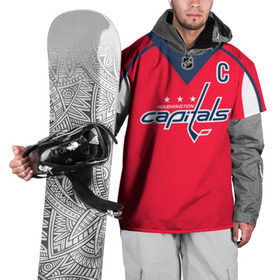 Накидка на куртку 3D с принтом Ovechkin Washington Capitals Red в Ухте, 100% полиэстер |  | овечкин | ови