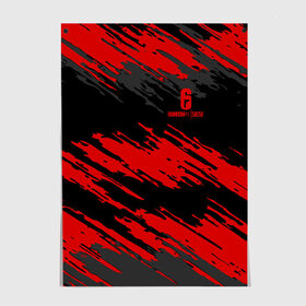 Постер с принтом RAINBOW SIX SIEGE OUTBREAK в Ухте, 100% бумага
 | бумага, плотность 150 мг. Матовая, но за счет высокого коэффициента гладкости имеет небольшой блеск и дает на свету блики, но в отличии от глянцевой бумаги не покрыта лаком | 6 | outbreak | rainbow | rainbow six siege | six | tom clancys | радуга осада | том клэнси