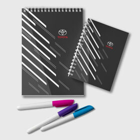 Блокнот с принтом TOYOTA SPORT в Ухте, 100% бумага | 48 листов, плотность листов — 60 г/м2, плотность картонной обложки — 250 г/м2. Листы скреплены удобной пружинной спиралью. Цвет линий — светло-серый
 | auto | sport | toyota | авто | автомобиль | автомобильные | бренд | марка | машины | спорт | тойота