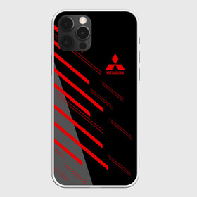 Чехол для iPhone 12 Pro MITSUBISHI | МИТСУБИСИ : в Ухте, силикон | область печати: задняя сторона чехла, без боковых панелей |  машина | марка | митсубиси