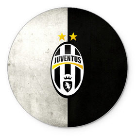 Коврик круглый с принтом Juventus FC в Ухте, резина и полиэстер | круглая форма, изображение наносится на всю лицевую часть | juve | италия | клуб | фк | футбол | футбольный | ювентус