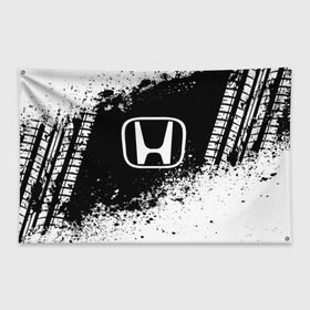 Флаг-баннер с принтом Honda abstract sport в Ухте, 100% полиэстер | размер 67 х 109 см, плотность ткани — 95 г/м2; по краям флага есть четыре люверса для крепления | auto | automobile | car | honda | machine | motor | motor car | sport car | автомашина | бренд | легковой автомобиль | марка | спортивный автомобиль | тачка | хонда