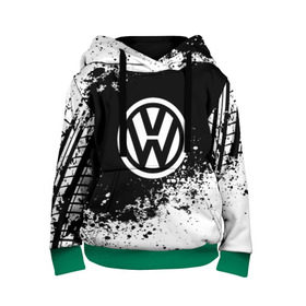 Детская толстовка 3D с принтом Volkswagen abstract sport в Ухте, 100% полиэстер | двухслойный капюшон со шнурком для регулировки, мягкие манжеты на рукавах и по низу толстовки, спереди карман-кенгуру с мягким внутренним слоем | auto | automobile | car | machine | motor | motor car | sport car | volkswagen | автомашина | бренд | легковой автомобиль | марка | спортивный автомобиль | тачка