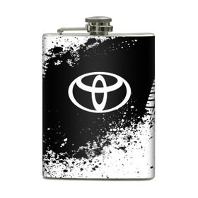 Фляга с принтом Toyota abstract sport в Ухте, металлический корпус | емкость 0,22 л, размер 125 х 94 мм. Виниловая наклейка запечатывается полностью | auto | automobile | car | machine | motor | motor car | sport car | toyota | автомашина | бренд | легковой автомобиль | марка | спортивный автомобиль | тачка